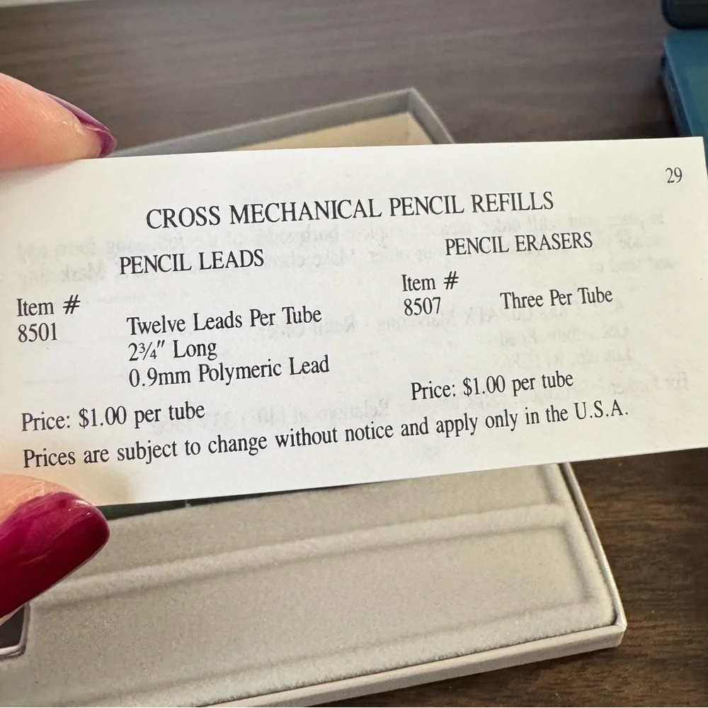 Vintage Cross Gray Mechanical Pencil Set